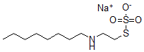 CAS#: 73986-96-6, N-Octylaminoethyl sodium thiosulfate