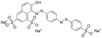 CAS#: 7401-69-6, Trisodium 7-Hydroxy-8-[[4-[(4-Sulphonatophenyl)Azo]Phenyl]Azo]Naphthalene-1,3-Disulphonate