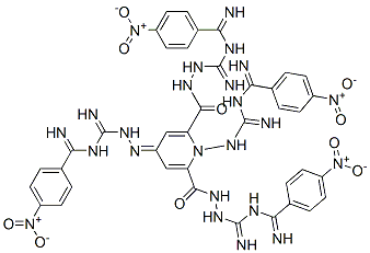 CAS#: 74037-45-9, N,N'-Bis(p-Nitrophenylamidinoamidino)-1-(4-Nitrophenylamidinoamidino)-4-(p-Nitrophenylamidinoamidinoimino)-2,6-Pyridinedicarboxamide