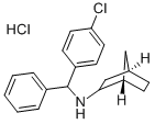 CAS 登录号:74039-09-1, N-(4-氯二苯甲基)-降冰片烷胺盐酸盐