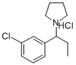 CAS 登录号：74039-35-3， 1-(3-氯-alpha-乙基苄基)-吡咯烷盐酸盐