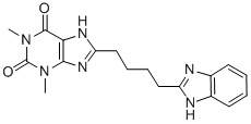 CAS#: 74039-64-8, 8-[4-(1H-Benzimidazol-2-Yl)Butyl]-1,3-Dimethyl-7H-Purine-2,6-Dione