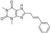 CAS#: 74039-67-1, 1,3-Dimethyl-8-[(E)-3-Phenylprop-2-Enyl]-7H-Purine-2,6-Dione