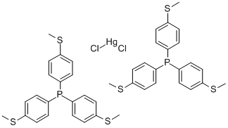 CAS#: 74039-81-9, Bis(tris(p-methylthiophenyl)phosphine)mercuric chloride complex