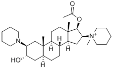 CAS#: 74041-85-3, [(2S,3S,5S,10S,13S,16S,17R)-3-Hydroxy-10,13-Dimethyl-16-(1-Methylpiperidin-1-Ium-1-Yl)-2-Piperidin-1-Yl-2,3,4,5,6,7,8,9,11,12,14,15,16,17-Tetradecahydro-1H-Cyclopenta[a]Phenanthren-17-Yl] Acetate