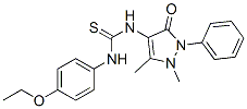 CAS 登录号:74051-62-0, 1-(1,5-二甲基-3-氧代-2-苯基吡唑-4-基)-3-(4-乙氧基苯基)硫脲