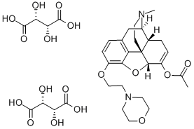 CAS#: 74051-66-4, Morphinan-6-alpha-ol 6,7-didehydro-4,5-alpha-epoxy-17-methyl-3-(2-morpholinoethoxy)acetate bis(hydrogentartrate)