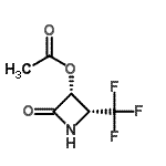 CAS#: 740802-63-5, (3R,4R)-2-Oxo-4-(trifluoromethyl)-3-azetidinyl acetate