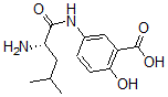 CAS 登录号：74095-38-8， 5-[[(2S)-2-氨基-4-甲基戊酰基]氨基]-2-羟基苯甲酸