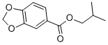 CAS 登录号：74098-26-3， 2-甲基丙基 1,3-苯并二氧戊环-5-羧酸酯