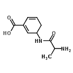 CAS#: 741203-05-4, 3-(Alanylamino)-1,5-cyclohexadiene-1-carboxylic acid
