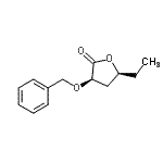 CAS 登录号：741290-36-8， (3R,5S)-3-(苄氧基)-5-乙基二氢-2(3H)-呋喃酮
