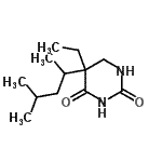 CAS#: 741612-55-5, 5-Ethyl-5-(4-methyl-2-pentanyl)dihydro-2,4(1H,3H)-pyrimidinedione