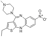 CAS#: 74162-45-1, 2-Ethyl-4-(4-Methylpiperazin-1-Yl)-7-Nitro-5H-Thieno[3,2-c][1,5]Benzodiazepine