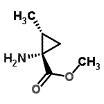 CAS 登录号：741649-07-0， 甲基(1S,2R)-1-氨基-2-甲基环丙烷羧酸酯