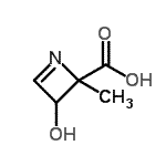 CAS#: 741681-63-0, 3-Hydroxy-2-methyl-2,3-dihydro-2-azetecarboxylic acid