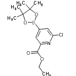 CAS#: 741709-70-6, Ethyl 6-chloro-4-(4,4,5,5-tetramethyl-1,3,2-dioxaborolan-2-yl)-2-pyridinecarboxylate