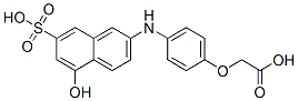 CAS#: 74203-93-3, 2-[4-[(5-Hydroxy-7-Sulfonaphthalen-2-Yl)Amino]Phenoxy]Acetic Acid