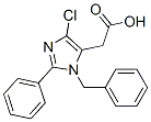 CAS 登录号：74207-77-5， 2-[5-氯-2-苯基-3-(苯基甲基)咪唑-4-基]乙酸