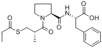 CAS#: 74259-02-2, (2S)-2-[[(2S)-1-[(2S)-2-Methyl-3-Propanoylsulfanylpropanoyl]Pyrrolidine-2-Carbonyl]Amino]-3-Phenylpropanoic Acid