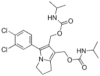 CAS 登录号：74296-42-7， [3-(3,4-二氯苯基)-2-(丙-2-基氨基甲酰氧基甲基)-6,7-二氢-5H-吡咯里嗪-1-基]甲基N-丙-2-基氨基甲酸酯