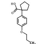 CAS#: 74316-95-3, 1-(4-Propoxyphenyl)cyclopentanecarboxylic acid