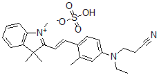 CAS 登录号：74398-70-2， 3-[乙基-[3-甲基-4-[(E)-2-(1,3,3-三甲基吲哚-1-鎓-2-基)乙烯基]苯基]氨基]丙腈硫酸盐