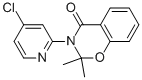CAS 登录号：74405-00-8， 3-(4-氯-2-吡啶基)-2,3-二氢-2,2-二甲基-4H-1,3-苯并恶嗪-4-酮