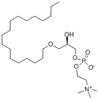 CAS 登录号：74430-89-0， 1-O-十八烷基-Sn-甘油-3-磷酰胆碱