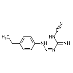 CAS 登录号：744949-94-8， (1Z)-N-氰基-3-(4-乙基苯基)-1-三氮烯-1-甲脒
