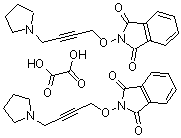 CAS#: 74500-82-6, 2-((4-(1-Pyrrolidinyl)-2-butynyl)oxy)-1H-isoindole-1,3(2H)-dione ethanedioate (2:1)