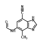 CAS#: 745048-52-6, N-(7-Cyano-4-methyl-1H-benzimidazol-5-yl)formamide