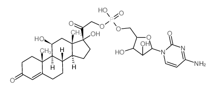 CAS#: 74517-55-8, [5-(4-Amino-2-Oxopyrimidin-1-Yl)-3,4-Dihydroxyoxolan-2-Yl]Methyl [2-[(8S,9S,10R,11S,13S,14S,17R)-11,17-Dihydroxy-10,13-Dimethyl-3-Oxo-2,6,7,8,9,11,12,14,15,16-Decahydro-1H-Cyclopenta[a]Phenanthren-17-Yl]-2-Oxoethyl] Hydrogen Phosphate