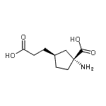 CAS#: 746582-42-3, (1R,3S)-1-Amino-3-(2-carboxyethyl)cyclopentanecarboxylic acid