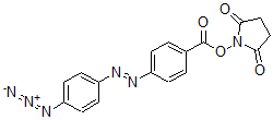 CAS 登录号:74713-43-2, (2,5-二氧代吡咯烷-1-基)4-(4-叠氮基苯基)偶氮苯甲酸酯