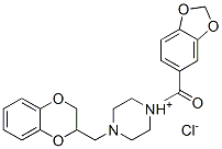 CAS#: 74754-17-9, 1,3-Benzodioxol-5-Yl-[4-(2,3-Dihydro-1,4-Benzodioxin-2-Ylmethyl)Piperazin-1-Ium-1-Yl]Methanone Chloride