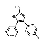 CAS#: 74767-75-2, 4-(4-Fluorophenyl)-5-(3-pyridinyl)-1,3-dihydro-2H-imidazole-2-thione