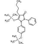 CAS#: 74793-81-0, 4-Butyl-2-phenyl-5-[(trimethylsilyl)oxy]-1-{4-[(trimethylsilyl)oxy]phenyl}-1,2-dihydro-3H-pyrazol-3-one