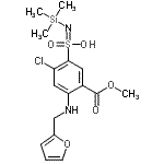 CAS#: 74793-84-3, 2-Chloro-4-[(2-furylmethyl)amino]-5-(methoxycarbonyl)-N-(trimethylsilyl)benzenesulfonimidic acid