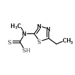CAS#: 748080-73-1, (5-Ethyl-1,3,4-thiadiazol-2-yl)methylcarbamodithioic acid