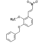 CAS 登录号：74810-83-6， 1-(苄氧基)-2-甲氧基-3-[(E)-2-硝基乙烯基]苯