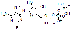 CAS#: 74832-57-8, [(2R,3S,4S)-5-(6-Amino-2-Fluoropurin-9-Yl)-3,4-Dihydroxyoxolan-2-Yl]Methyl (Hydroxy-Phosphonooxyphosphoryl) Hydrogen Phosphate