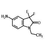 CAS#: 748808-09-5, 5-Amino-1-ethyl-3,3-difluoro-1,3-dihydro-2H-indol-2-one