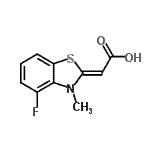 CAS#: 749255-43-4, (2Z)-(4-Fluoro-3-methyl-1,3-benzothiazol-2(3H)-ylidene)acetic acid