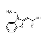 CAS#: 749255-48-9, (2Z)-(3-Ethyl-1,3-benzothiazol-2(3H)-ylidene)acetic acid