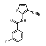 CAS#: 749919-37-7, N-(3-Cyano-2-thienyl)-3-fluorobenzamide