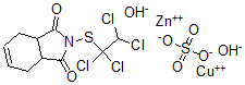 CAS#: 75045-72-6, Copper Zinc 2-(1,1,2,2-Tetrachloroethylsulfanyl)-3a,4,7,7a-Tetrahydroisoindole-1,3-Dione Dihydroxide Sulfate