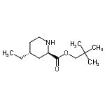 CAS#: 750556-75-3, 2,2-Dimethylpropyl (2R,4R)-4-ethyl-2-piperidinecarboxylate