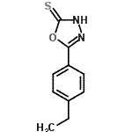 CAS 登录号：750607-48-8， 5-(4-乙基苯基)-1,3,4-恶二唑-2(3H)-硫酮