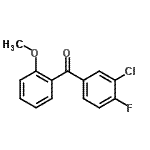 CAS#: 750633-57-9, (3-Chloro-4-fluorophenyl)(2-methoxyphenyl)methanone
